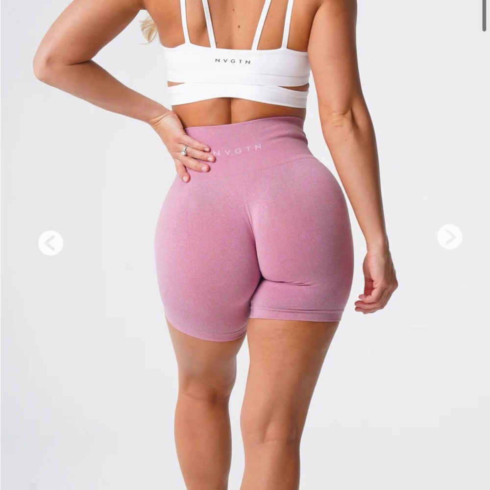 NVGTN seamless pink biker shorts